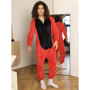 Pijama Dinosaurio Rojo Adulto