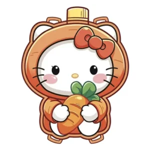 Mochila Lanza Agua Hello Kitty Zanahoria