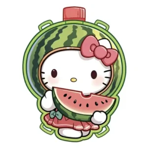 Mochila Lanza Agua Hello Kitty Sandía