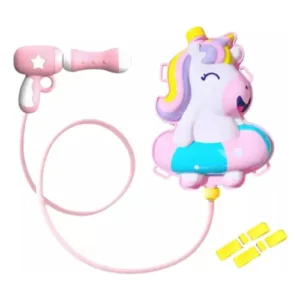 Mochila Lanza Agua Unicornio Flotador